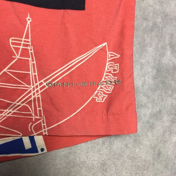 Columbia PFG‎ Mens Swim Trunks size Large Pink Shorts Inner Briefs Pockets Omni - Picture 6 of 12